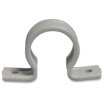PVC zadel 75mm grijs voor kunststof (HWA) buis