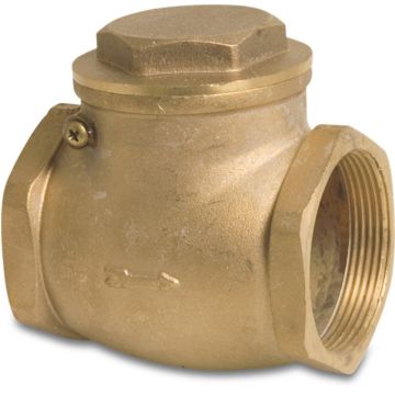 Terugslagklep 10bar 1.1/4" type 790 hangend messing