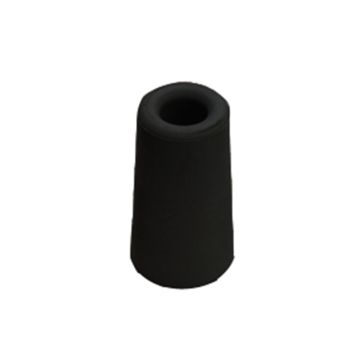 Rubber deurstopper zwart 73 x 40mm