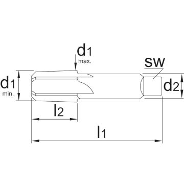 Phantom HSS conische ruimer 3/4" NPT, coniciteit 1:16