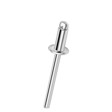 Aluminium/RVS A2 blindklinknagel met bolkop 4,8 x 14,0mm, klembereik 7,0-9,0mm