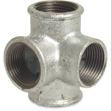 Gegalv. knie+2x zijspr. nr.223, 1/2" (BI-BI)