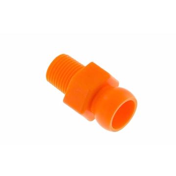 Loc-Line - 1/4" systeem inschroefdraadstuk R1/8" bu.dr. tbv. scharnierslang 1/4" POM
