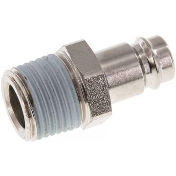 Insteeknippel staal vernikkeld, gehard, met R 1/2" bu.dr. NW10 / ESI 11 profiel