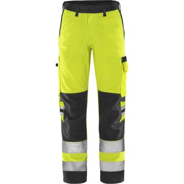 Fristads werkbroek stretch green Trofta Hi-vis geel/zwart maat C52