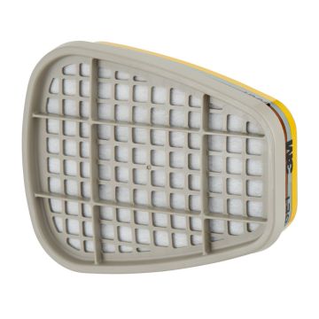3M 6057 gas- en dampfilter ABE1 organische/anorg. damp- zure gassen (prijs per set à 2st)