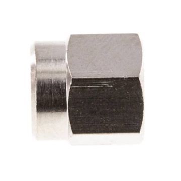 Messing vern. zeskant wartelmoer los 4LL (M8 x 1)