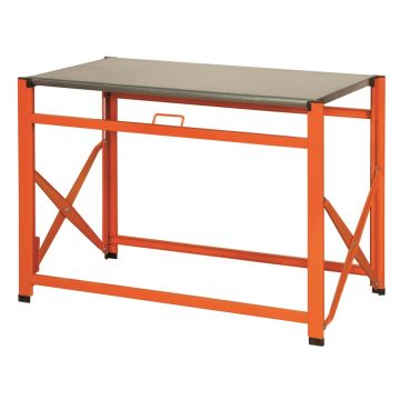 Bahco 1495FWB120TS inklapbare werkbank 840 x 510 x 1200mm (HxDxL) met gegalvaniseerd werkblad