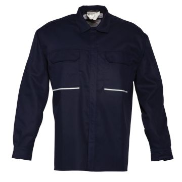 Havep 1648-100 lange mouw hemd vlamvertragend marine