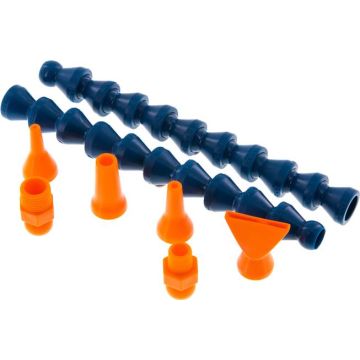 Loc-Line - 1/4" systeem set scharnierslang 2 x 140mm incl. aansluitingen en mondstukken POM