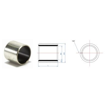 Glijlager droogloop 20 x 23 x 15mm vzv. teflon laag
