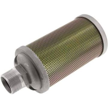 Afblaasfilter/geluiddemper 1.1/4" bu.dr. aansl. - Ø110mm, L=116, 31m³/min