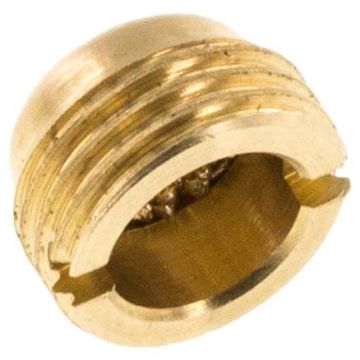 Geluiddemper 1/8" sinterbrons, plat verzonken, met zaagsnede, L=5mm