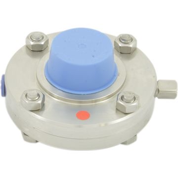AWH RVS 304L HL zuivelvlinderklep 2.1/2" (63,5mm) EPDM las/las (zonder handgreep