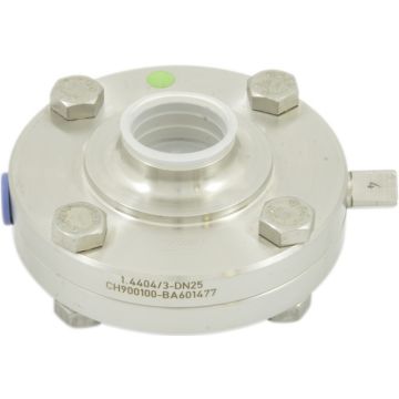 AWH RVS 316L HL zuivelvlinderklep 1" (25,4mm) EPDM las/las (zonder handgreep)