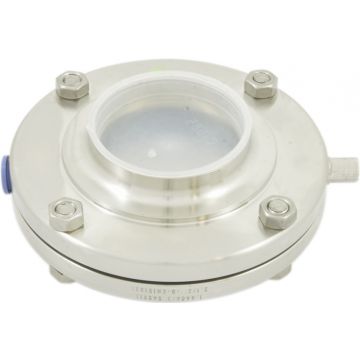 AWH RVS 316L HL zuivelvlinderklep 2.1/2" (63,5mm) EPDM las/las (zonder handgreep)
