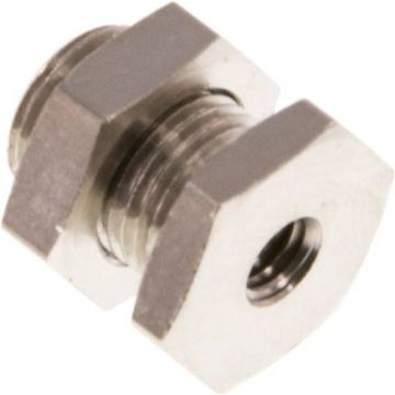 Messing vern. schotdoorvoer M5 bi.dr. x G 1/8'' bu.dr. PN16, wanddikte max. 8mm