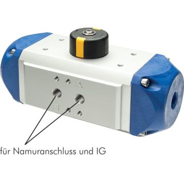 Actuator enkelwerkend veer retour PDE 025 - F05 - G1/4'' luchtaansluiting