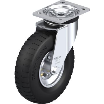 Blickle L-P 222R zwenkwiel met luchtband Ø220 x 65 profiel B02