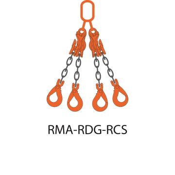 Rema 2694410-2 - kettingsamenstel 4-sprong 8.400kg-10mm-RMA-RDG-RCS-2,0mtr