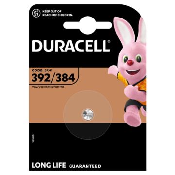 Duracell D392 / SR41 knoopcel batterij 1,5V Ø7,9 x 3,6mm 45mAh