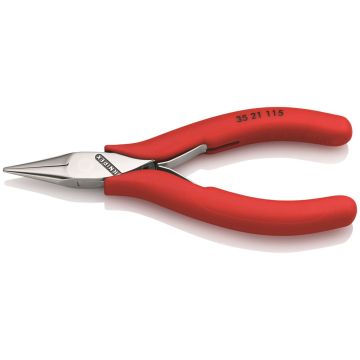 Knipex 3521115 electronica grijptang halfronde bekken, 115mm
