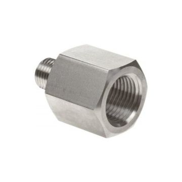 RVS 316 soknippel bi-bu 1/4'' x 1/8