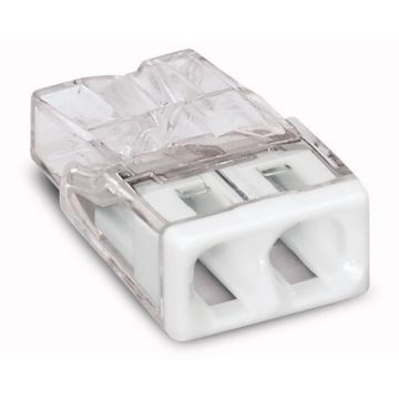 Wago 2273-202 lasklem 2-voudig 0,5-2,5mm² transparant wit