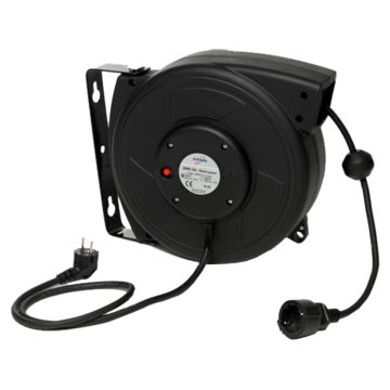 Steiner, kunststof zelfoprollende kabelhaspels electriciteit 3 x 1,5mm² L=15 meter (3000W)