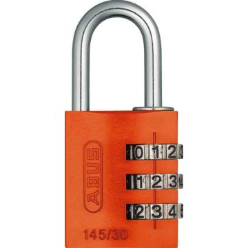 Abus 145/30 Oranje cijferhangslot 3-cijferig