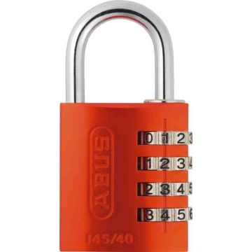 Abus 145/40 oranje cijferhangslot 4-cijferig