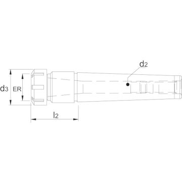 International Tools ECO PRO ER spantanghouder MK4, incl. spantangmoer, DIN 228-A