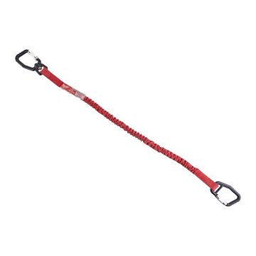 Milwaukee 4932471429 - Quick-Connect elastisch veiligheidskoord met karabijnhaken, 4,5kg