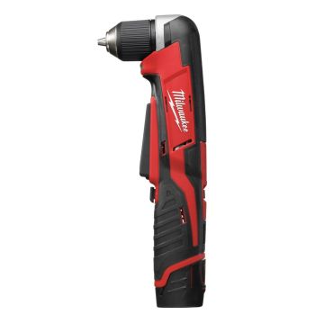 Milwaukee C12 RAD-202B - compacte haakse accu boormachine 12V/12Nm-incl. 2x accu 2.0Ah, lader en tas