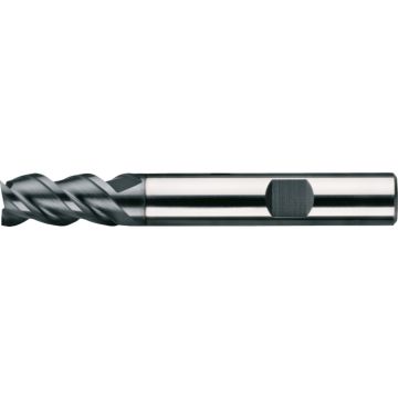 Phantom MG-VHM schachtfrees, 3-snijder, 16mm, DIN 6527-L (Weldon opname), AlTiN-X coating