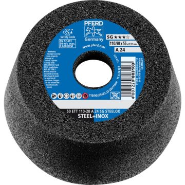 Pferd 63418224 - 50 ETT 110-20 A 24 SG komsteen Ø110mm, asgat Ø22,23mm