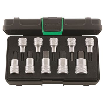 Stahlwille 54/10K inbusdoppenset 1/2" 4-19mm in koffer 10-dlg.