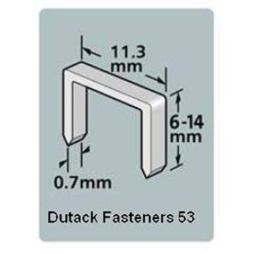Dutack 53 nieten 6mm, tbv. Dutack 815/615 (a 1000st.)
