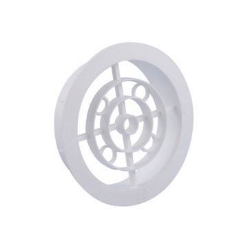 Nedco buis/ventilatierooster 120mm wit