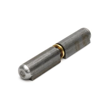 Laspaumelle staal 120mm met bolle kop, 20 x 16mm, messing ring, stalen pen Ø11mm