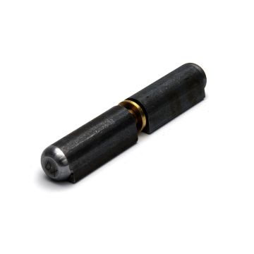 Laspaumelle staal 120mm met bolle kop, 20 x 16mm, messing ring, messing pen Ø11mm