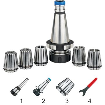 Phantom spantanghouder ER32 - MK3 + spantangen Ø6-8-10-12-16-20mm, incl. sleutel