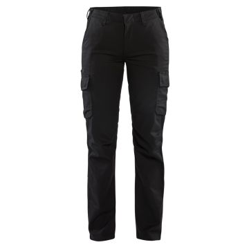Blaklader 7144 dames werkbroek, stretch, zwart, maat C40