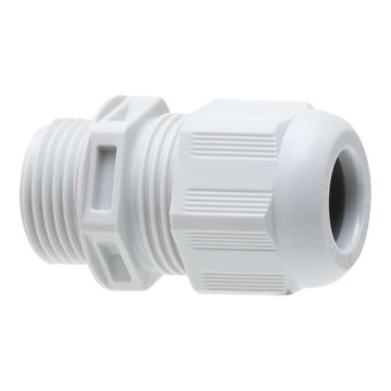 Wiska ESKV20 kunststof wartel M20 x 1,5 kabelinvoer 6-13mm, lichtgrijs RAL7035, IP68