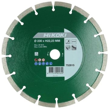 Hikoki 752812 - diamant zaagblad Ø125 x 22,2 x 10mm universeel/afwisselend gebruik