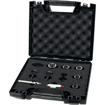 Phantom set gatenponsen met PG9, 11, 13, 16, 21 incl. trekbouten kogellager, centreerboor en vet