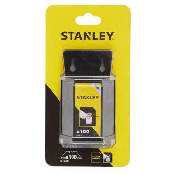 Stanley 8-11-921 losse rechte mesjes 1992, zonder gaten, 62 x 19 x 0,65mm (doos à 100st)