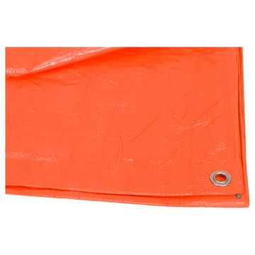 Konvox VPML1400-2256 oranje dekzeil / dekkleed 3 x 4mtr (standaard kwaliteit 100 gr/m²) vzv. bevestigingsogen