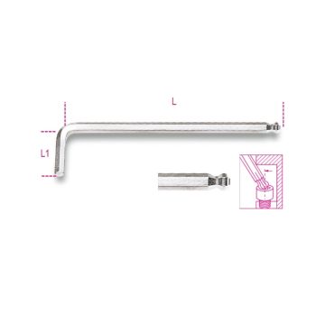 Beta 96BPC 3 - inbussleutel met kogelkop 3mm