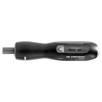 Facom A.402 schroevendraaier momentsleutel 0,5-2,5Nm opname 1/4" bi. 6-knt.
